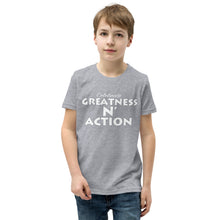 Cargar imagen en el visor de la galería, Camiseta juvenil Greatness N' Action Statement (WP)
