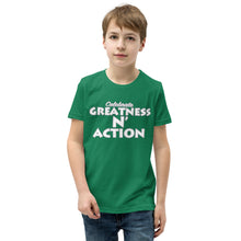 Cargar imagen en el visor de la galería, Camiseta juvenil Greatness N' Action Statement (WP)