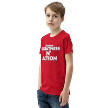 Cargar imagen en el visor de la galería, Camiseta juvenil Greatness N' Action Statement (WP)