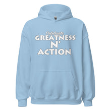 Cargar imagen en el visor de la galería, Sudadera con capucha Greatness N&#39; Action (WP)
