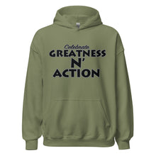 Cargar imagen en el visor de la galería, Sudadera con capucha Greatness N&#39; Action Statement (BP)
