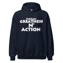 Cargar imagen en el visor de la galería, Sudadera con capucha Greatness N&#39; Action (WP)
