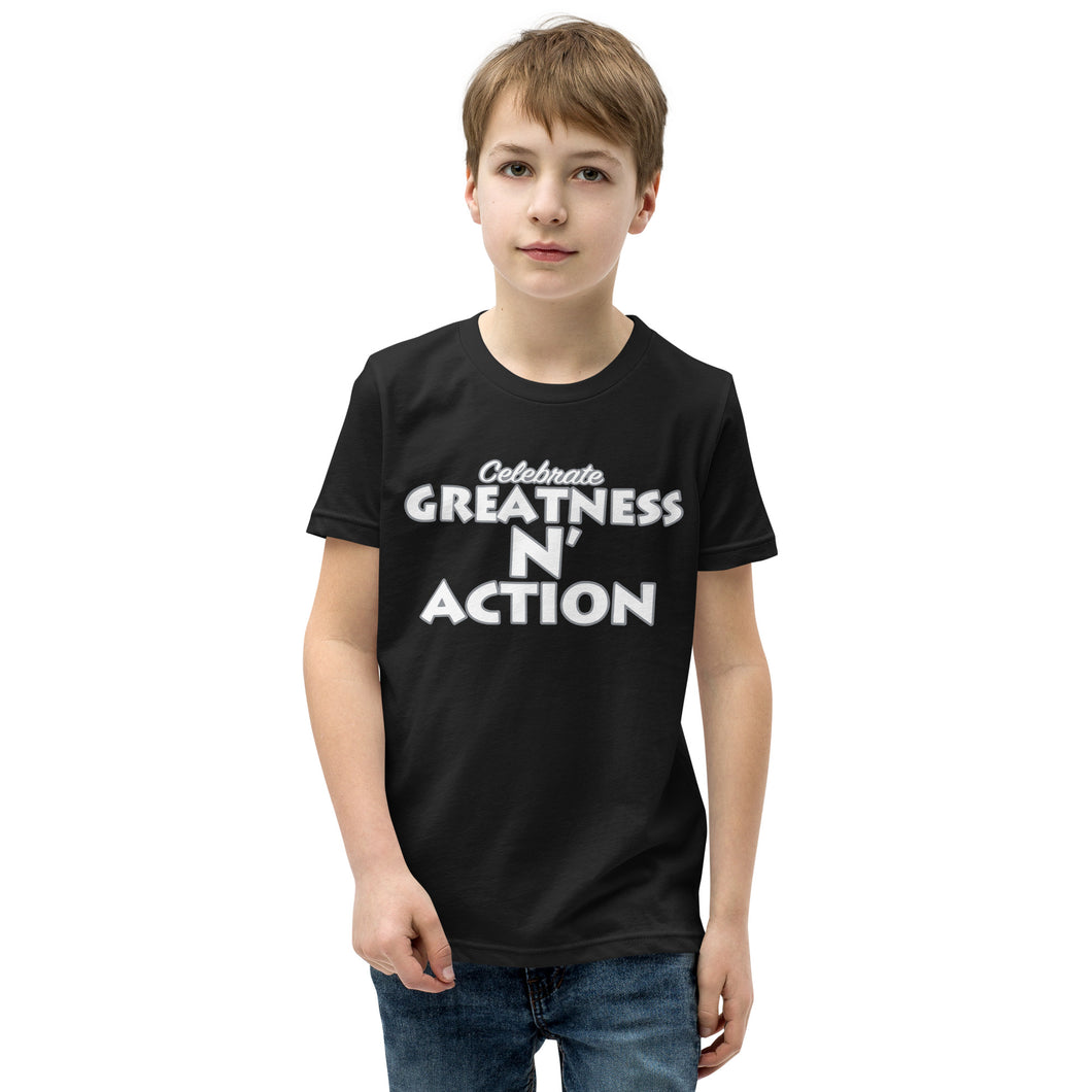 Camiseta juvenil Greatness N' Action Statement (WP)