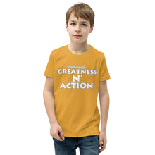 Cargar imagen en el visor de la galería, Camiseta juvenil Greatness N&#39; Action Statement (WP)
