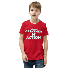 Cargar imagen en el visor de la galería, Camiseta juvenil Greatness N&#39; Action Statement (WP)
